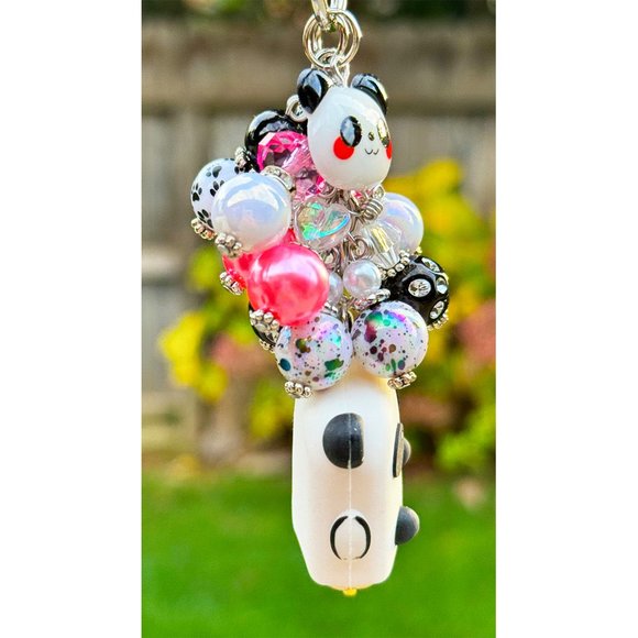 Kawaii Panda Popsicle Keychain Bag Purse Charm - Picture 3 of 5